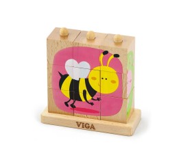 4 in 1 Stacking 9 Piece Insect Puzzle 