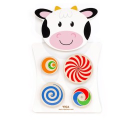 Wall Toy Cow - Turning Patterns