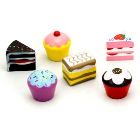 6 Piece Colourful Cake Set 