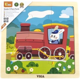 9 Piece Puzzle - Train 