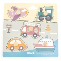 Flat Puzzle - 5pcs  - Transport 