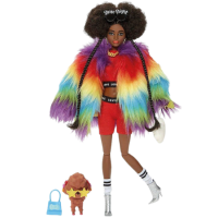 Barbie Extra Doll Rainbow Coat 