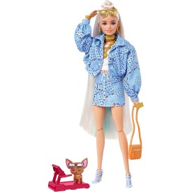 Barbie Extra Ics Blue Bandana Doll 
