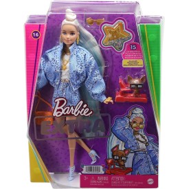 Barbie Extra Ics Blue Bandana Doll