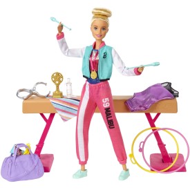 Barbie Gymnastics Playset with Doll & Accessories 