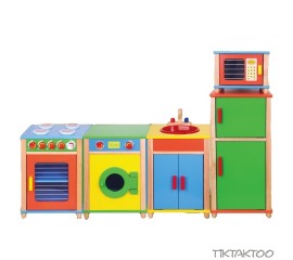 Colourful 5 Piece Kitchen Set  