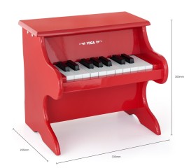18 Key Piano - Red