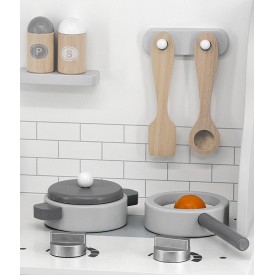 Grey Kitchen with Accessories