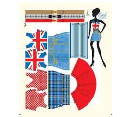 Couture Outfit Making Set: Combi Red Blue