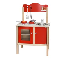 Red Noble Kitchen with Accessories 