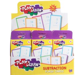 Play and Learn Subtraction Flash Cards